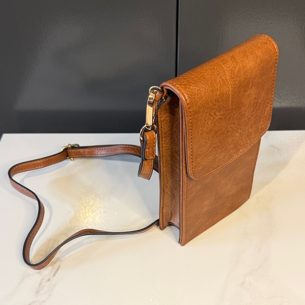 Brown Leather Crossbody Bag